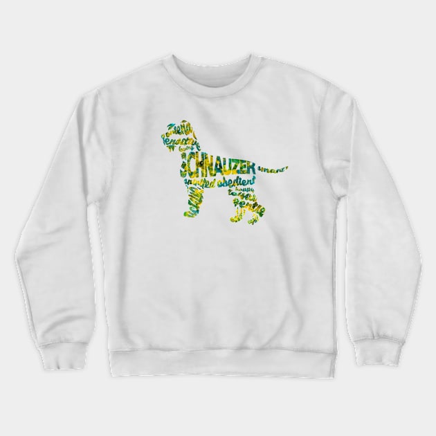 Miniature Schnauzer Crewneck Sweatshirt by inspirowl